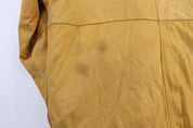Wilson's The Leather Expert Yellow Zip Up Jacket - Jacket - Thrifted Threads