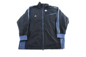 Woman’s Y2K Nike Embroidered Logo Blue & Black Zip Up Jacket - Jacket - Thrifted Threads