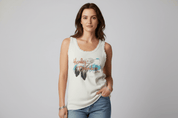 Women's 1990 Harley Davidson Motorcycles 3D Emblem Tank Top - ThriftedThreads.com