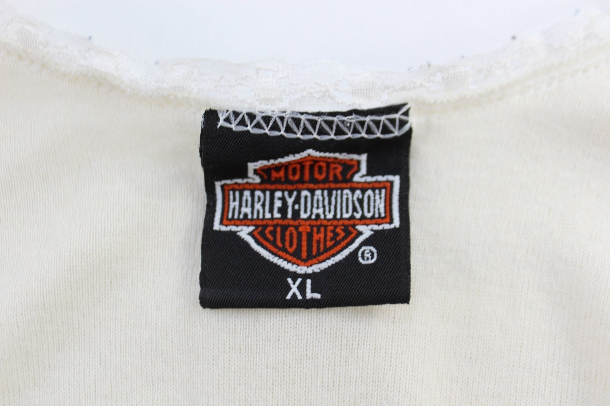 Women's 1990 Harley Davidson Motorcycles 3D Emblem Tank Top - Jerseys/Tanks - Thrifted Threads