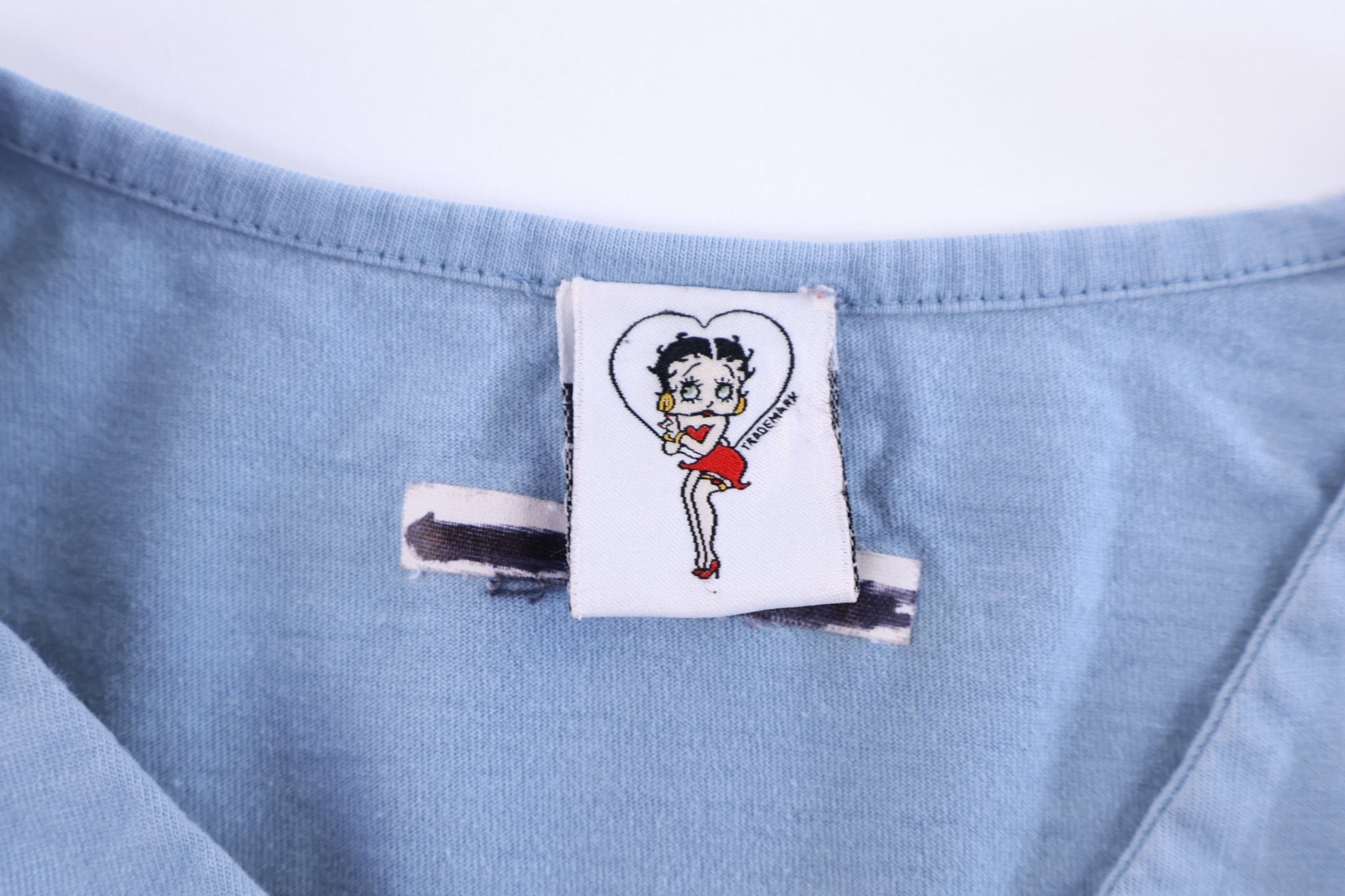 Women's 2002 Betty Boop Embroidered Graphic Button Down - Sweater - Thrifted Threads