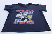 Women's 2002 Looney Tunes It's All About The Attitude T-Shirt - ThriftedThreads.com