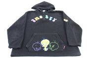 Women's 2003 Looney Tunes Embroidered Tweety Fleece Pullover - ThriftedThreads.com