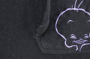 Women's 2003 Looney Tunes Embroidered Tweety Fleece Pullover - ThriftedThreads.com