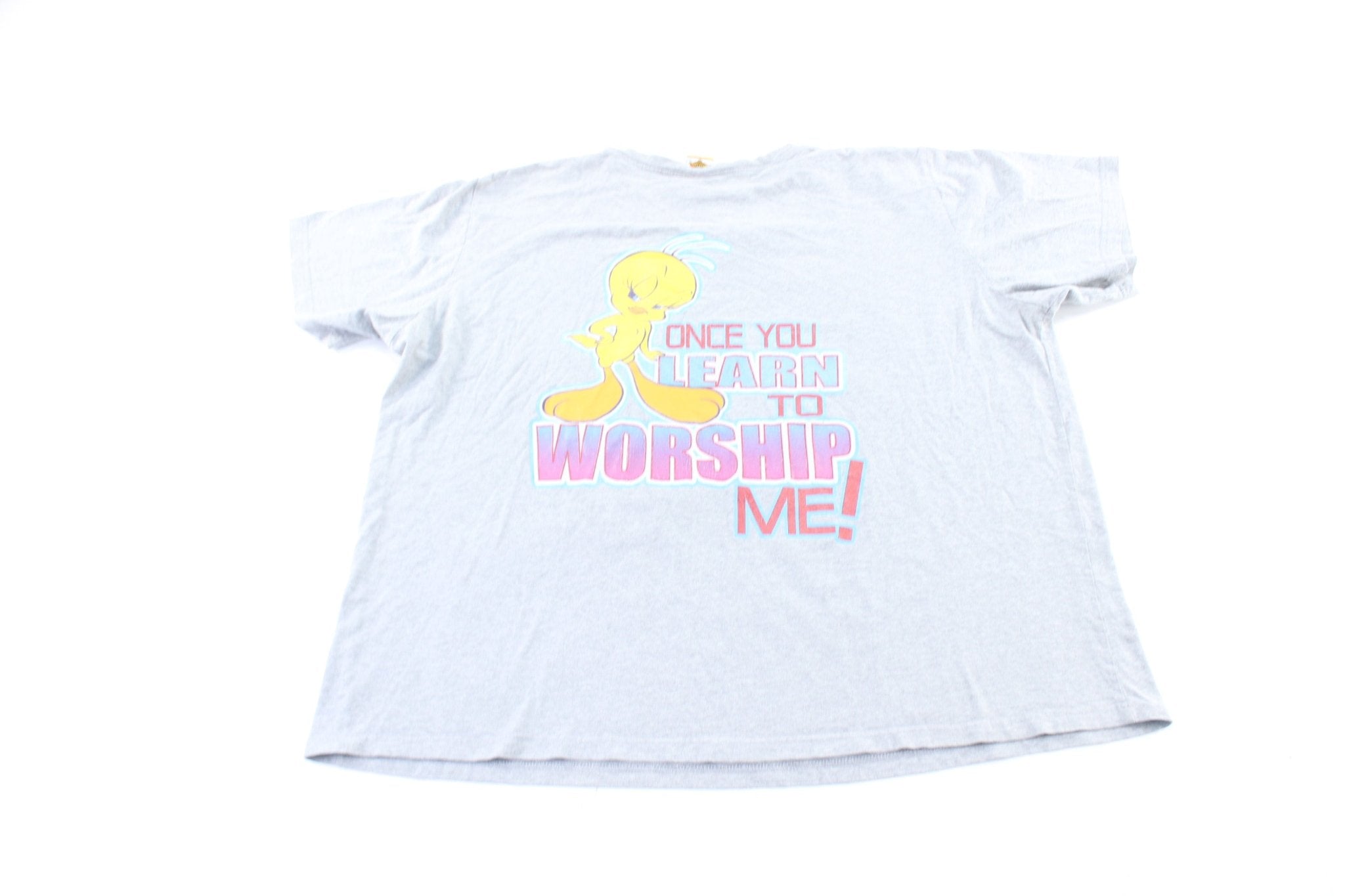 Women's 2003 Tweety I'm Really Easy To Get Along With T-Shirt - ThriftedThreads.com