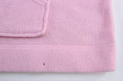 Women's 2004 Looney Tunes Embroidered Moody Chick Fleece Pullover - ThriftedThreads.com