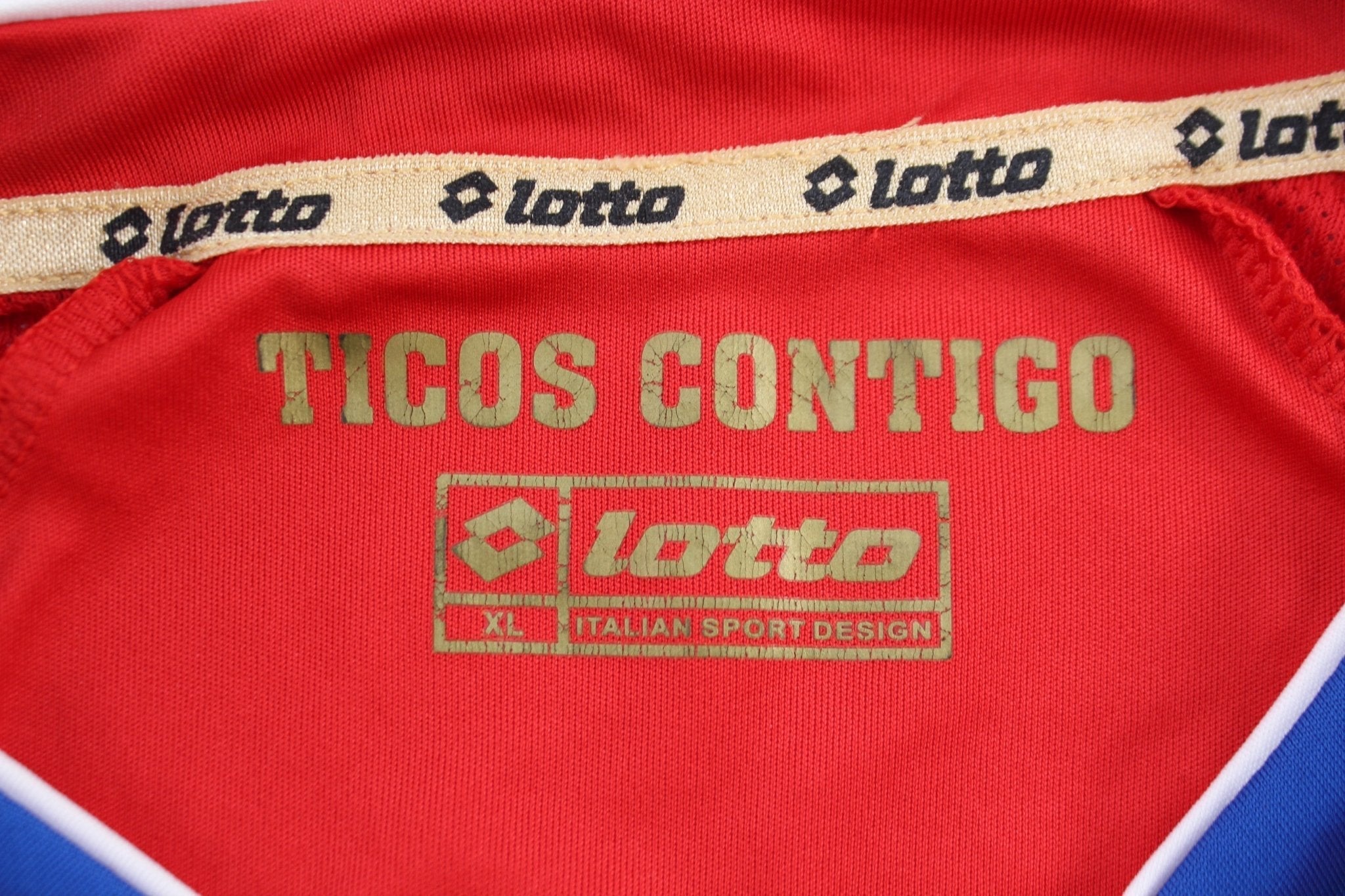 Women's 2014 Costa Rica Home Lotto Soccer Jersey - Jerseys/Tanks - Thrifted Threads