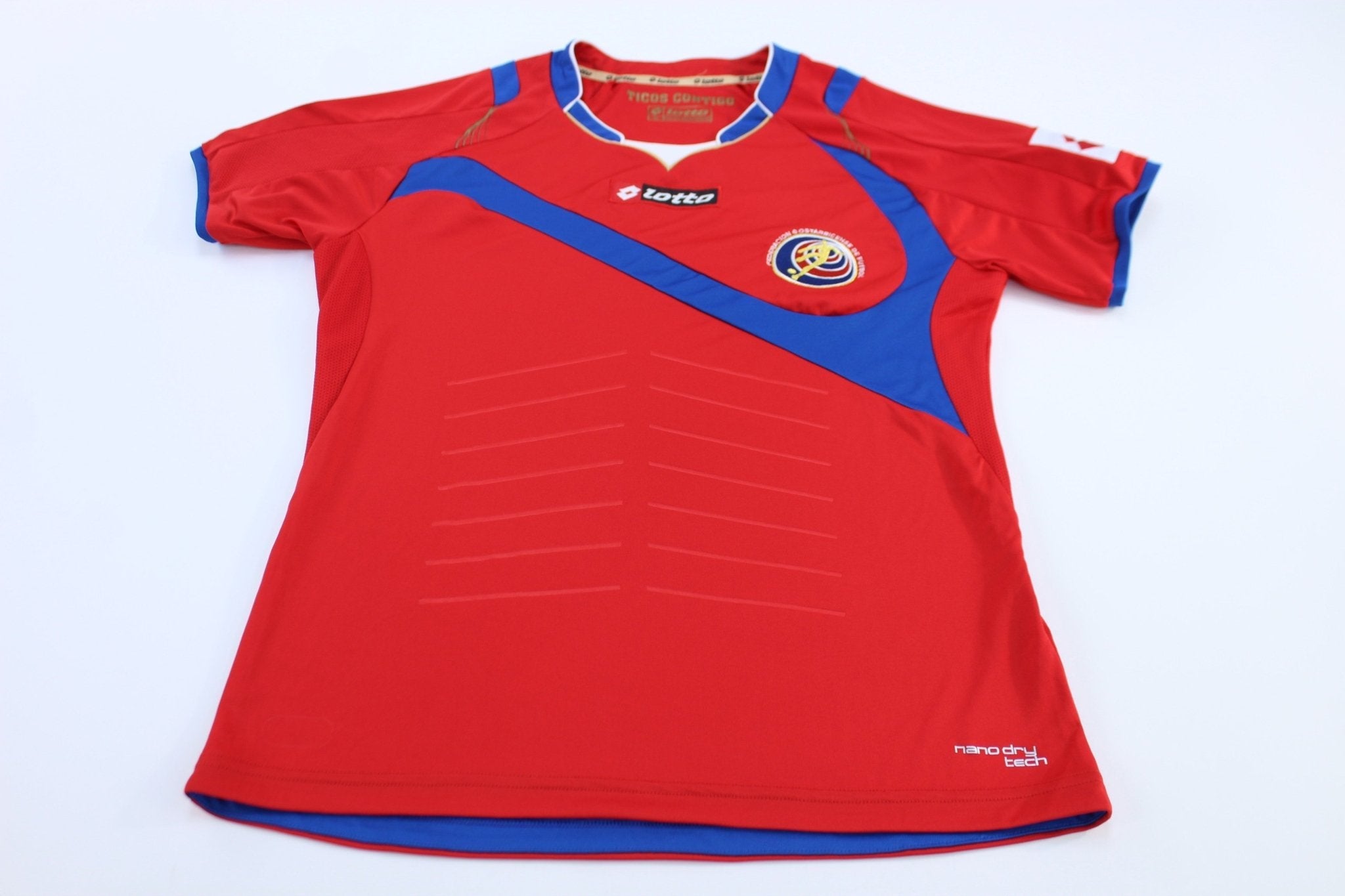 Women's 2014 Costa Rica Home Lotto Soccer Jersey - Jerseys/Tanks - Thrifted Threads