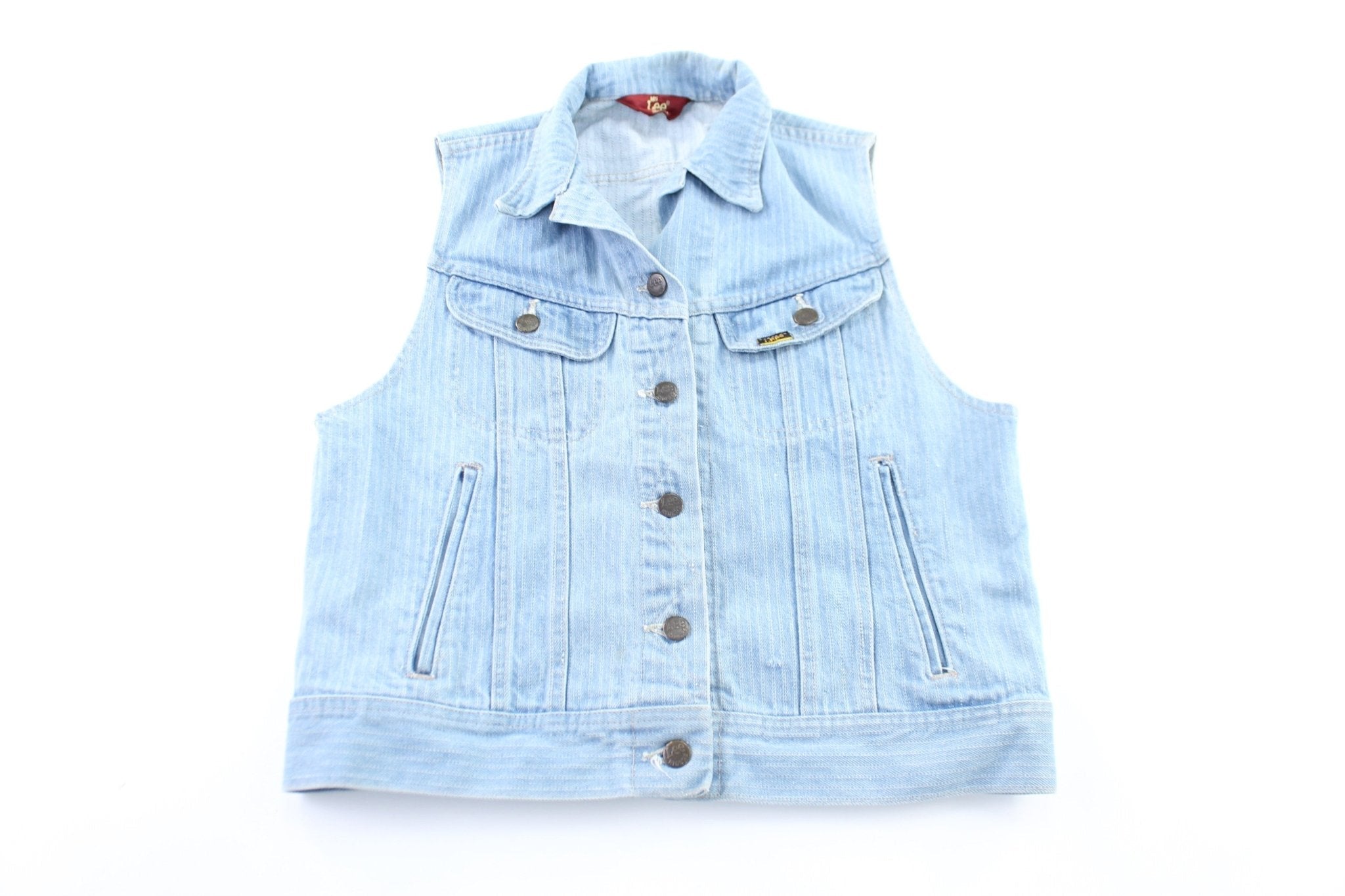 Women's 70's Lee Riders Denim Vest - Jacket - Thrifted Threads