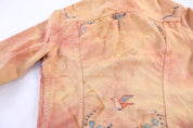 Women's 70's Orange Embroidered Jacket - Jacket - Thrifted Threads