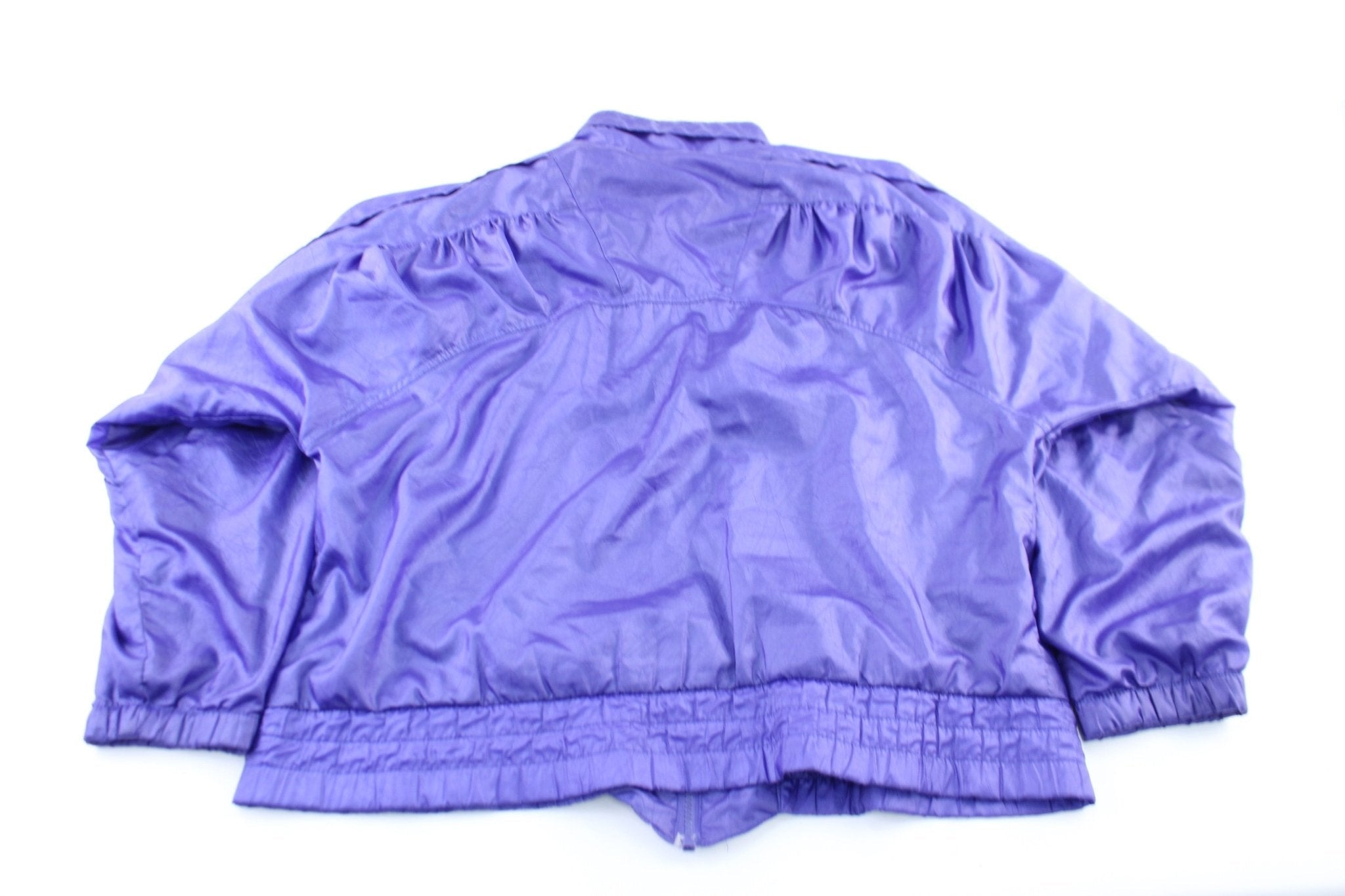 Women's 80's Adidas Embroidered Logo Purple Zip Up Jacket - Jackets - Thrifted Threads