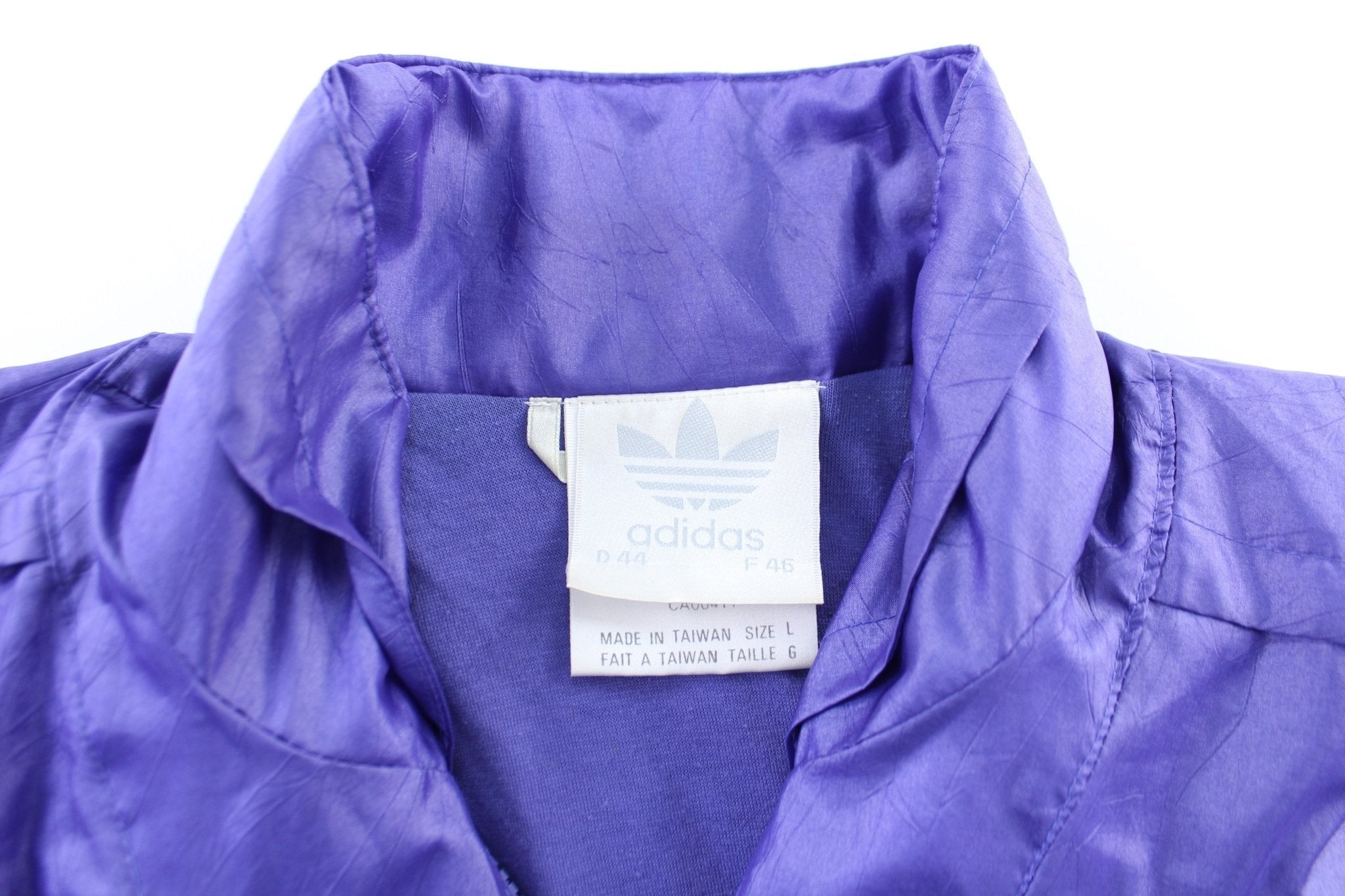 Women's 80's Adidas Embroidered Logo Purple Zip Up Jacket - Jackets - Thrifted Threads