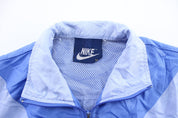 Women's 80's Nike Embroidered Logo Blue Zip Up Jacket - ThriftedThreads.com