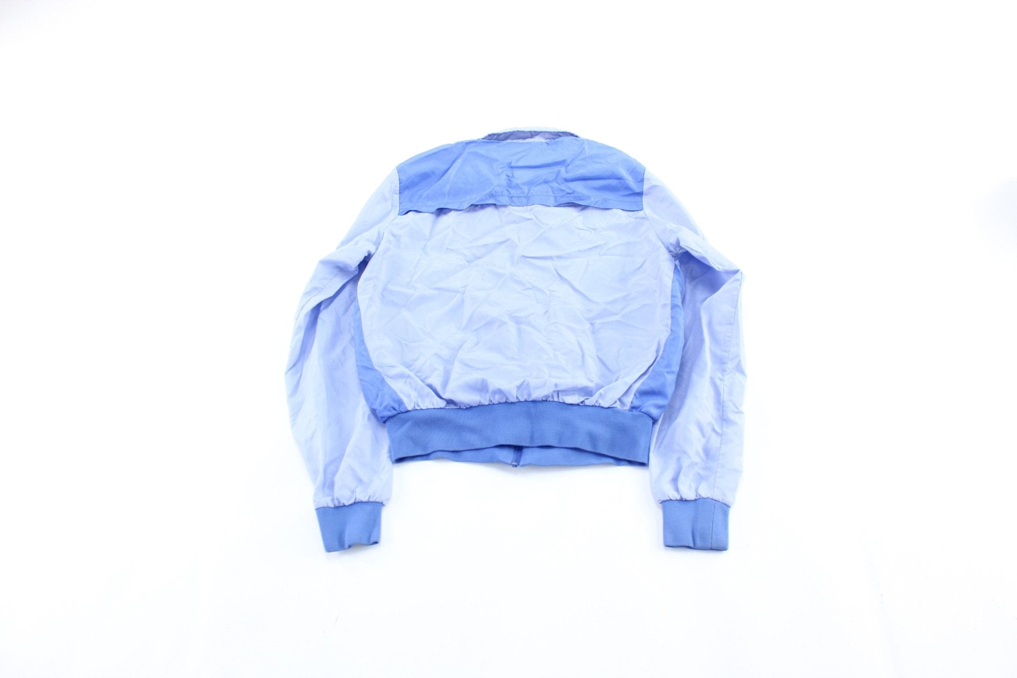 Women's 80's Nike Embroidered Logo Blue Zip Up Jacket - ThriftedThreads.com