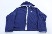 Women's 90's Adidas Embroidered Logo Blue & White Zip Up Jacket - ThriftedThreads.com