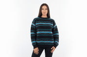 Women's 90's Apparatus Multipatterned Knit Sweater - Sweater - Thrifted Threads