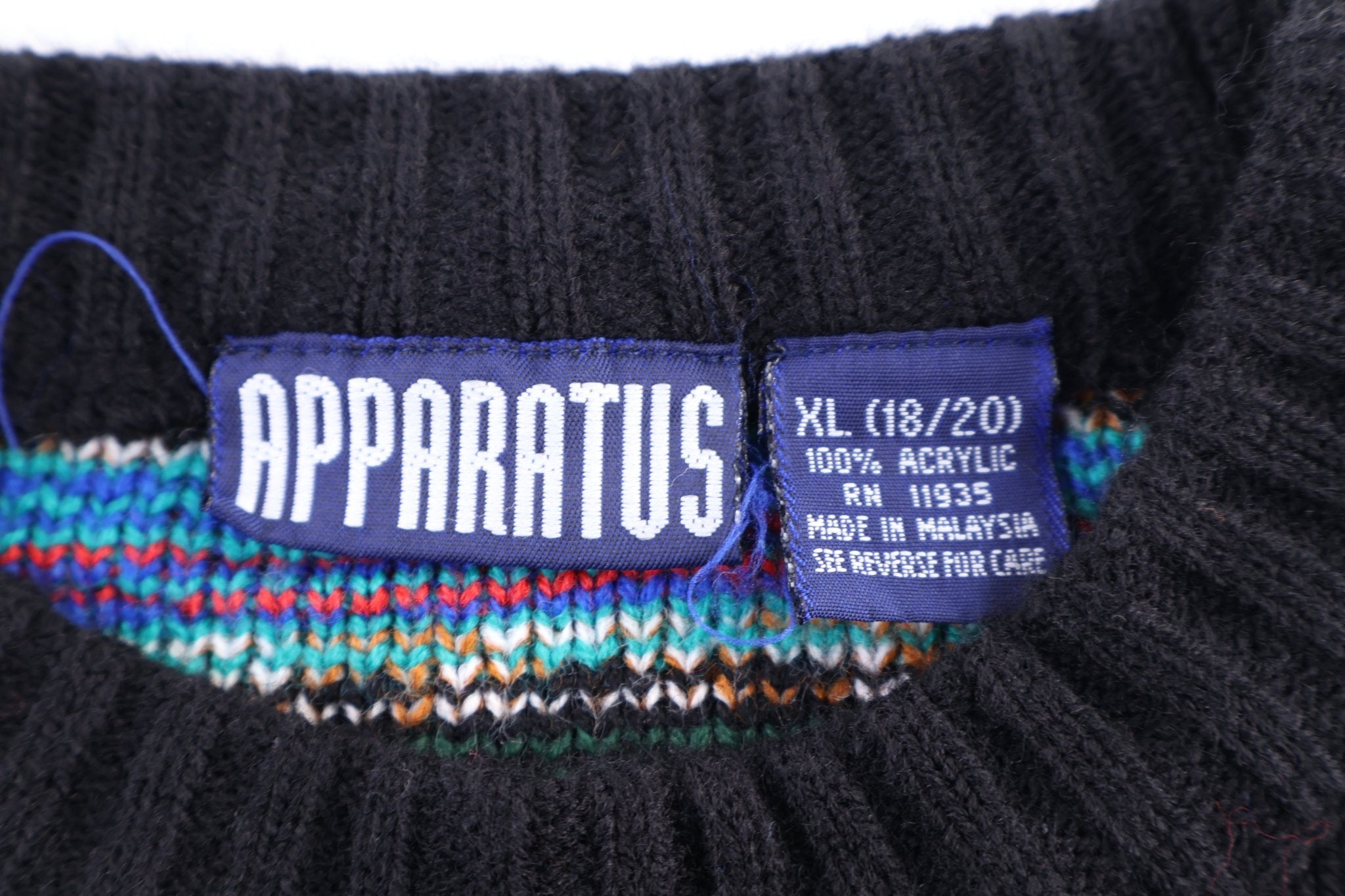 Women's 90's Apparatus Multipatterned Knit Sweater - Sweater - Thrifted Threads