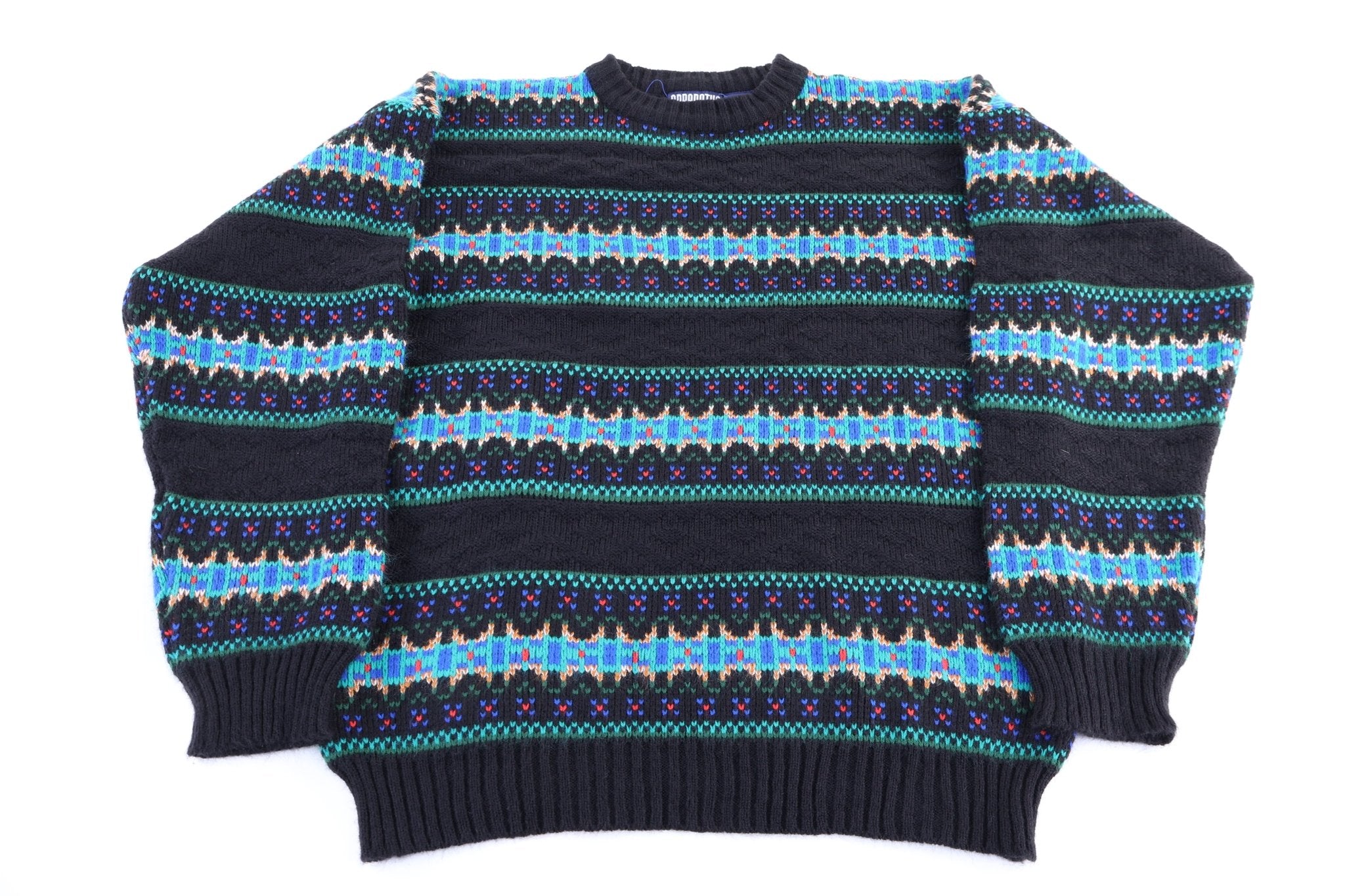 Women's 90's Apparatus Multipatterned Knit Sweater - Sweater - Thrifted Threads