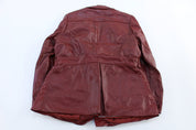 Women's 90's Berman's Red Leather Jacket - Jacket - Thrifted Threads