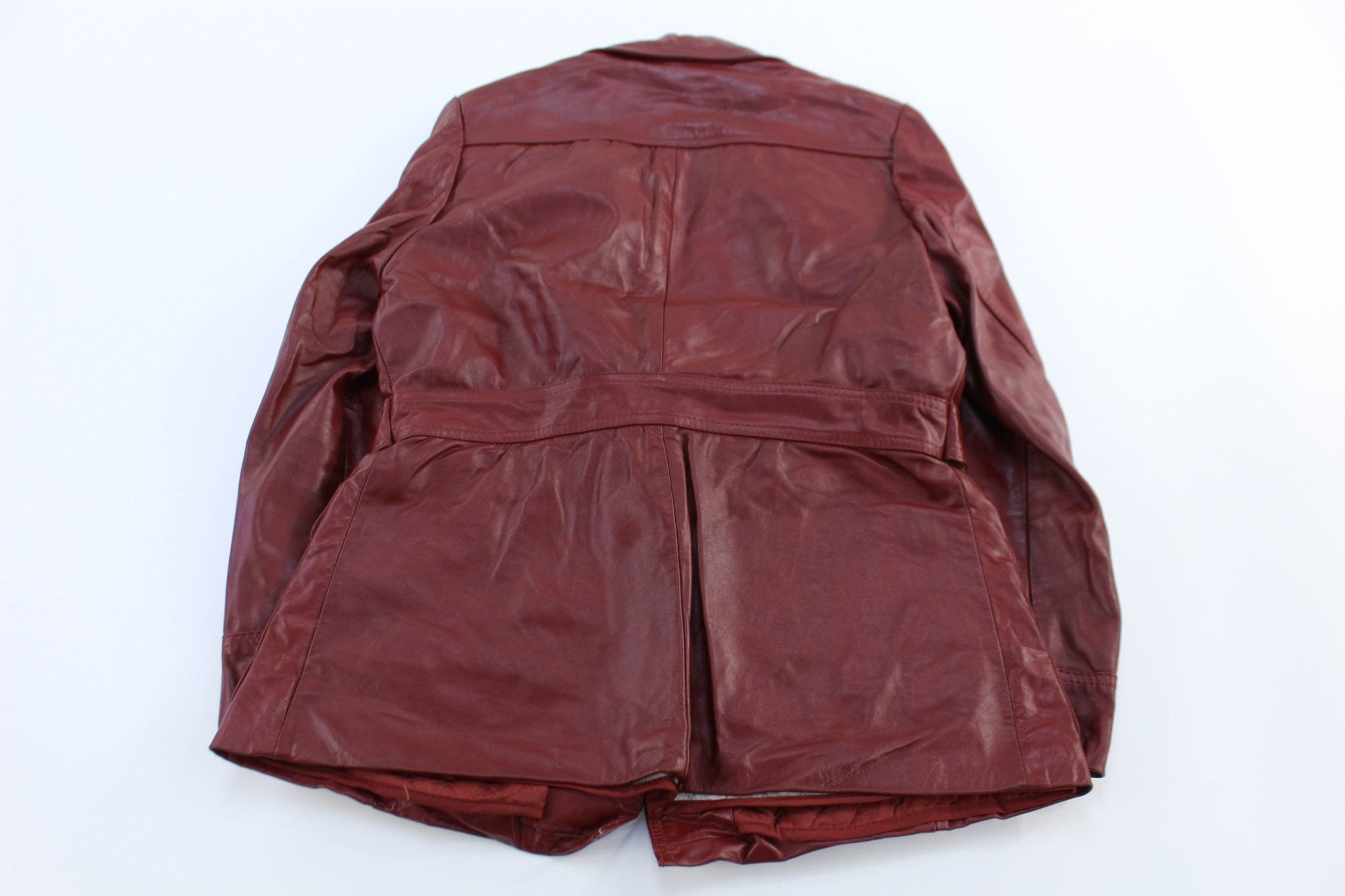 Women's 90's Berman's Red Leather Jacket - Jacket - Thrifted Threads