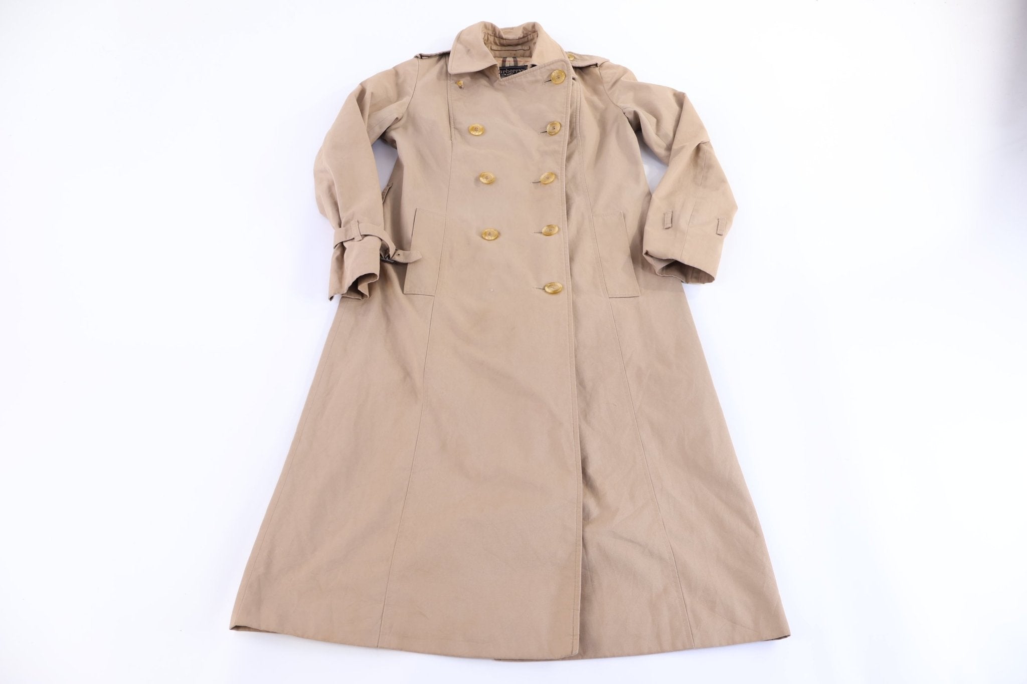 Women's 90's Burberrys Tan Trench Coat - Jacket - Thrifted Threads