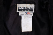 Women's 90's Contempo Black Leather Suede Jacket - Jacket - Thrifted Threads