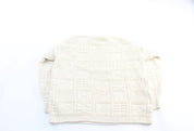 Women's 90's Eddie Bauer White Knitted Patterned Sweater - ThriftedThreads.com