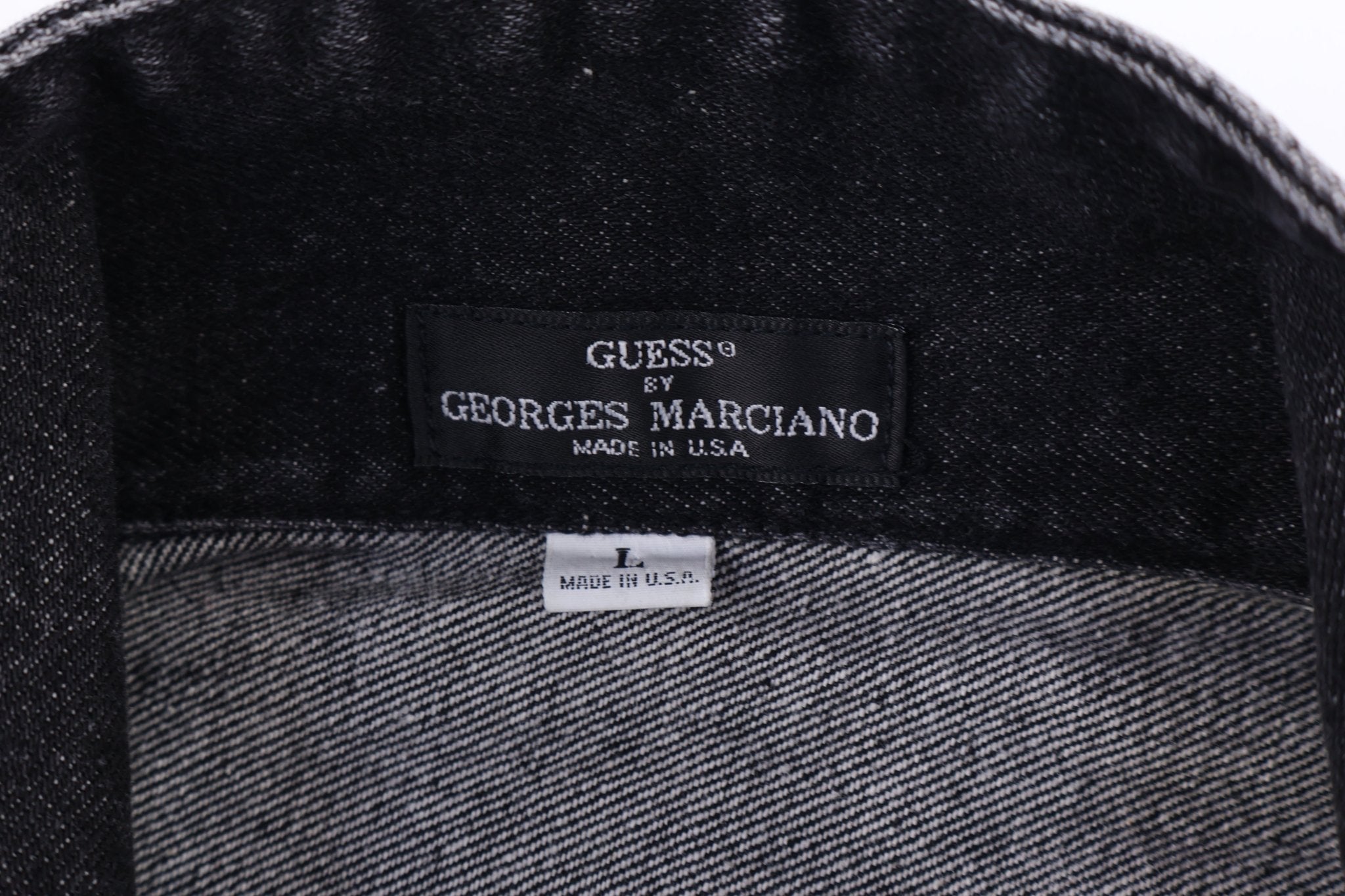 Women's 90's Guess Black Denim Crop Jacket - Jacket - Thrifted Threads