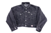 Women's 90's Guess Black Denim Crop Jacket - Jacket - Thrifted Threads
