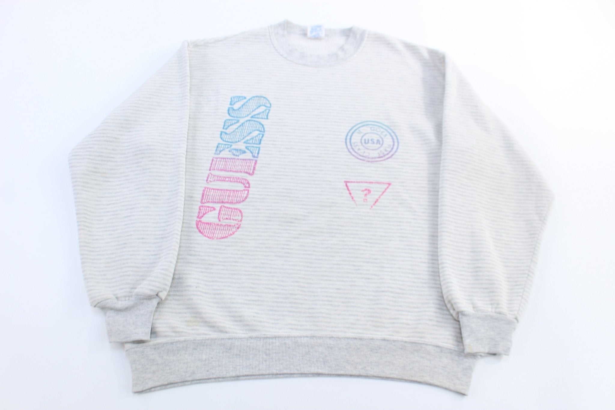 Women's 90's Guess It Goes First Class Sweatshirt - Sweatshirt - Thrifted Threads