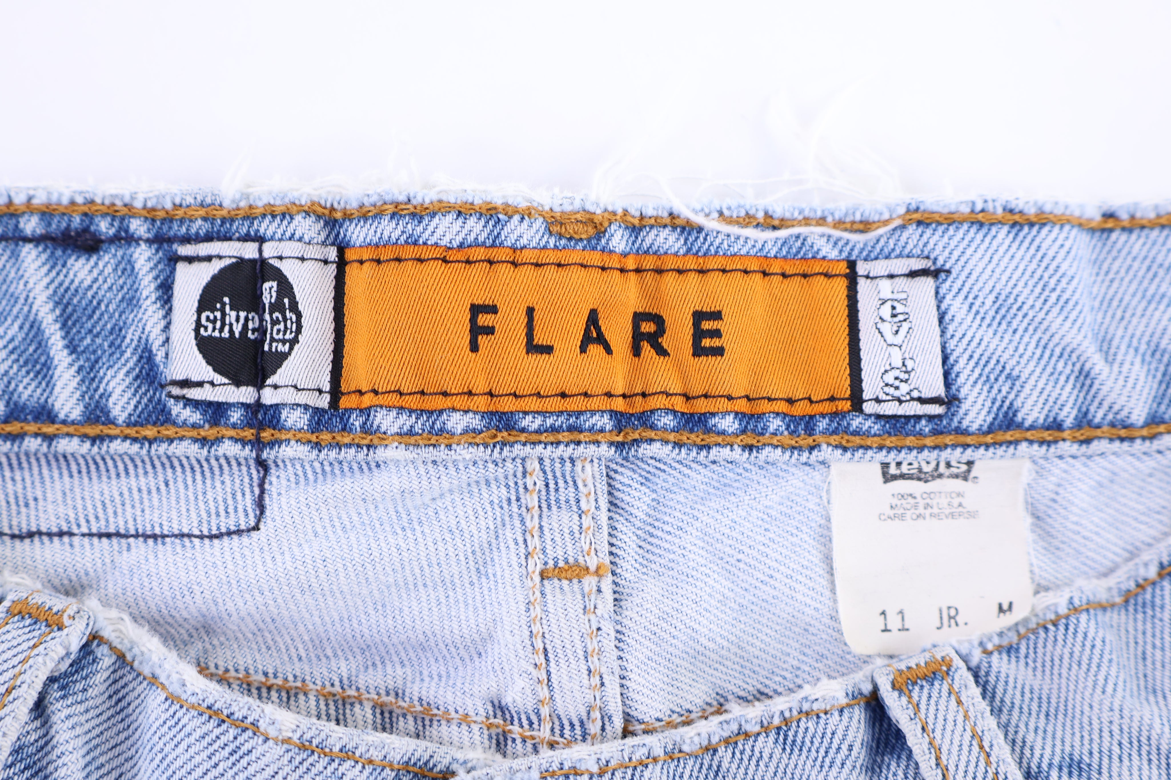 Women's 90's Levi's Silvertab Flare Light Wash Denim Jeans - Pants - Thrifted Threads