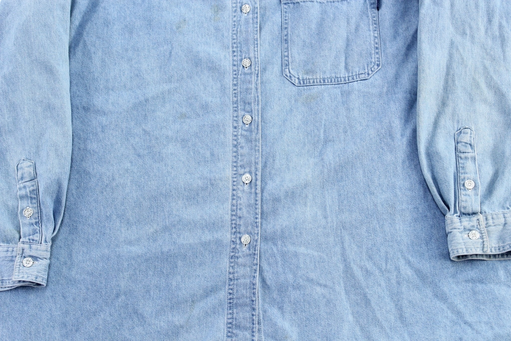 Women's 90's Mickey Classics Embroidered LS Button Down - Button Ups/Downs - Thrifted Threads