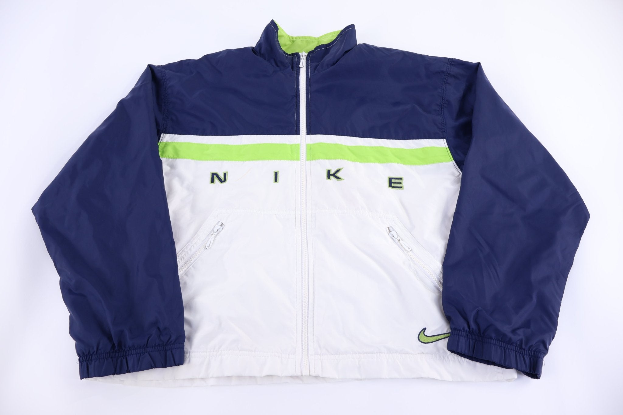Women's 90's Nike Embroidered Full Zip Windbreaker - Jacket - Thrifted Threads