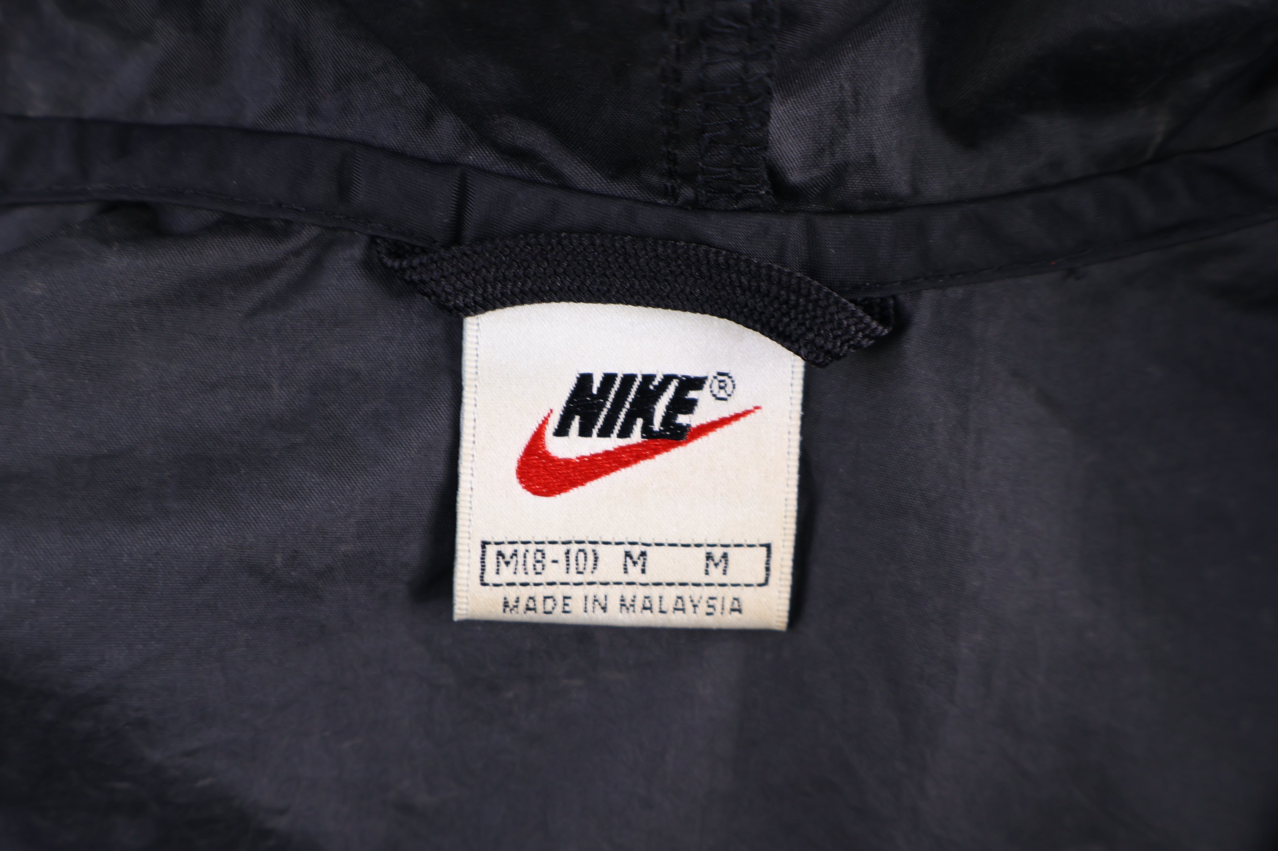 Women's 90's Nike Embroidered Logo Black Full Zip Jacket - Jacket - Thrifted Threads