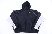 Women's 90's Nike Embroidered Logo Black & White Full Zip Jacket - Jacket - Thrifted Threads
