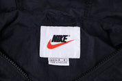 Women's 90's Nike Embroidered Logo Black & White Full Zip Jacket - Jacket - Thrifted Threads