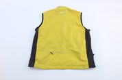Women's 90's Nike Embroidered Logo Black & Yellow Zip Up Vest - Jacket - Thrifted Threads