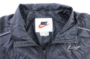 Women's 90's Nike Embroidered Logo Black Zip Up Jacket - ThriftedThreads.com