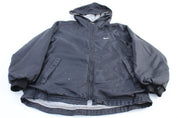 Women's 90's Nike Embroidered Logo Black Zip Up Jacket - Jackets - Thrifted Threads