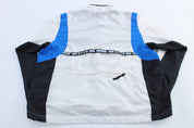 Women's 90's Nike Embroidered Logo Blue, Black, & White Zip Up Jacket - ThriftedThreads.com