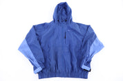 Women's 90's Nike Embroidered Logo Blue Full Zip Windbreaker - Jacket - Thrifted Threads
