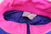 Women's 90's Nike Embroidered Logo Blue, Pink, & White Zip Up Jacket - ThriftedThreads.com