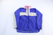 Women's 90's Nike Embroidered Logo Blue, Pink, & White Zip Up Jacket - ThriftedThreads.com