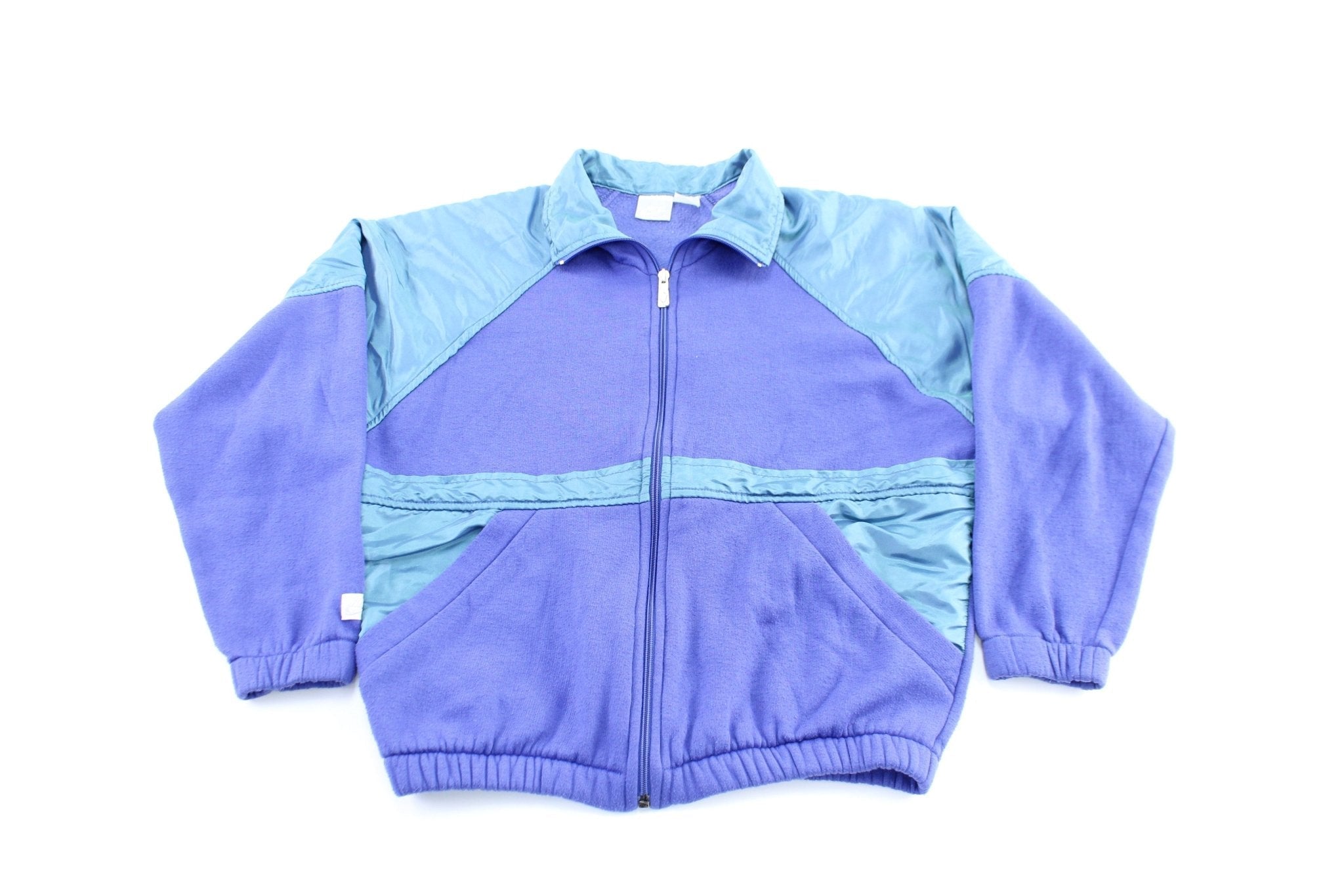 Women's 90's Nike Embroidered Logo Blue & Teal Zip Up Jacket - Jacket - Thrifted Threads