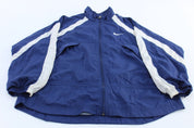 Women's 90's Nike Embroidered Logo Blue & White Zip Up Jacket - Jackets - Thrifted Threads