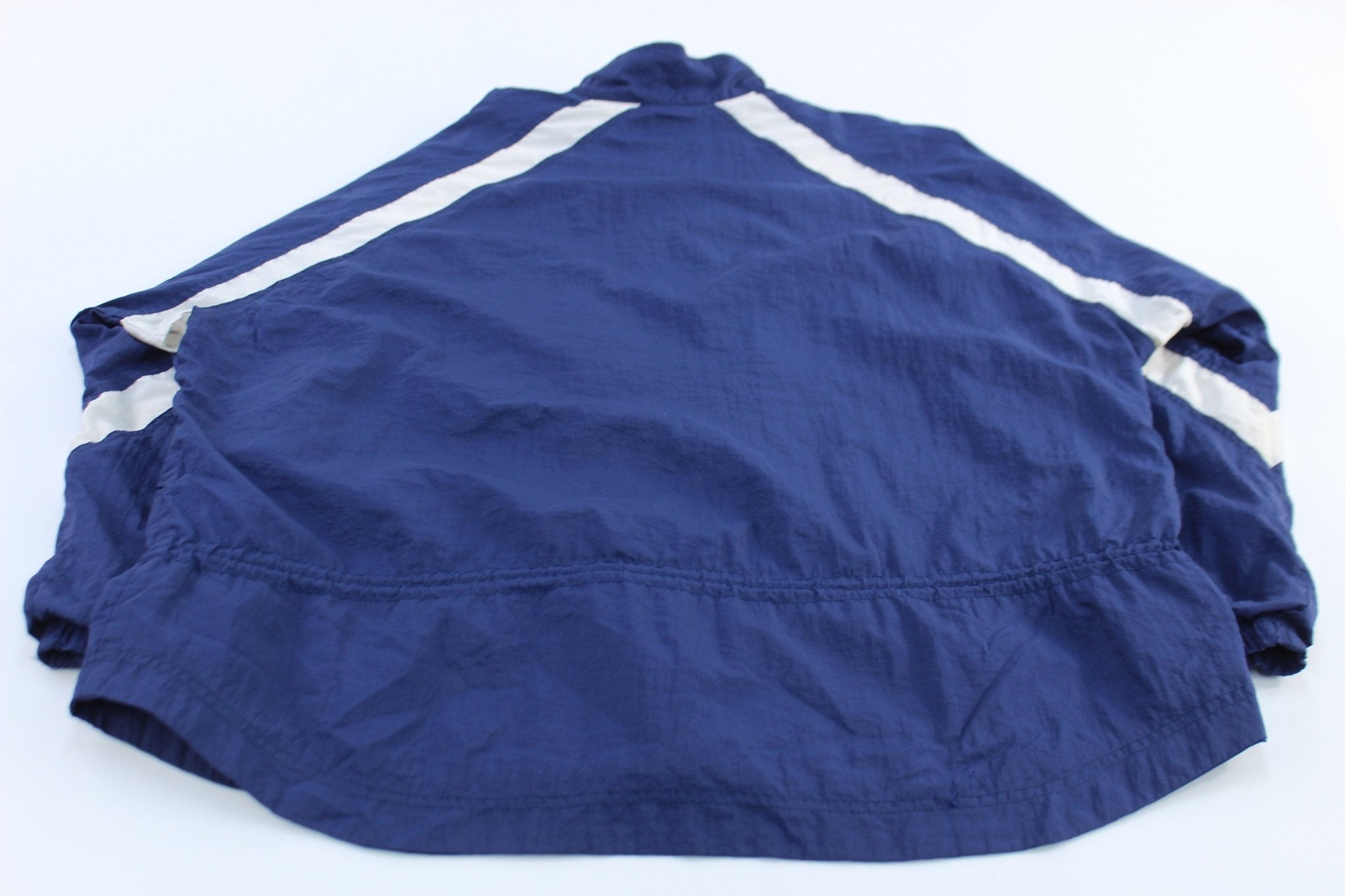 Women's 90's Nike Embroidered Logo Blue & White Zip Up Jacket - Jackets - Thrifted Threads