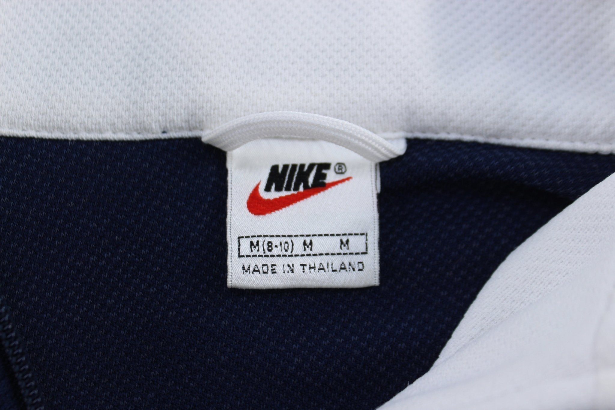 Women's 90's Nike Embroidered Logo Blue & White Zip Up Jacket - Jackets - Thrifted Threads