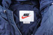 Women's 90's Nike Embroidered Logo Blue Zip Up Jacket - Jacket - Thrifted Threads