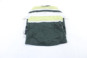 Women's 90's Nike Embroidered Logo Green & White Striped Zip Up Jacket - ThriftedThreads.com
