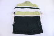 Women's 90's Nike Embroidered Logo Green & White Striped Zip Up Jacket - Jacket - Thrifted Threads